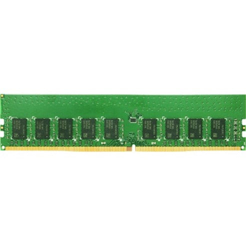 Synology 16GB DDR4-2666 ECC SDRAM memory module with green PCB and black memory chips