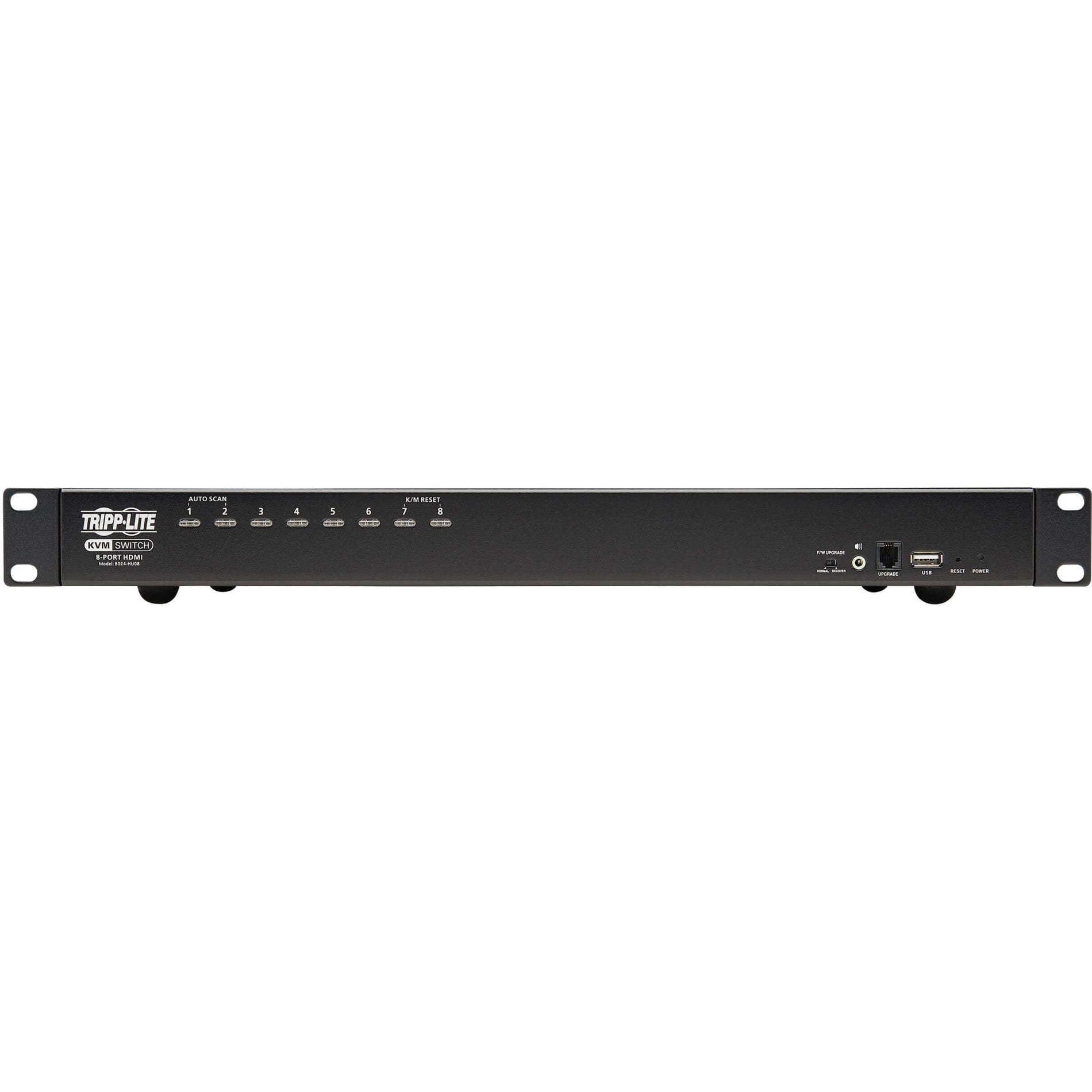 Tripp Lite B024-HU08 8-Poort HDMI/USB KVM Schakelaar 1U Rack-Monteerbaar 1920 x 1200 Resolutie TAA Conform