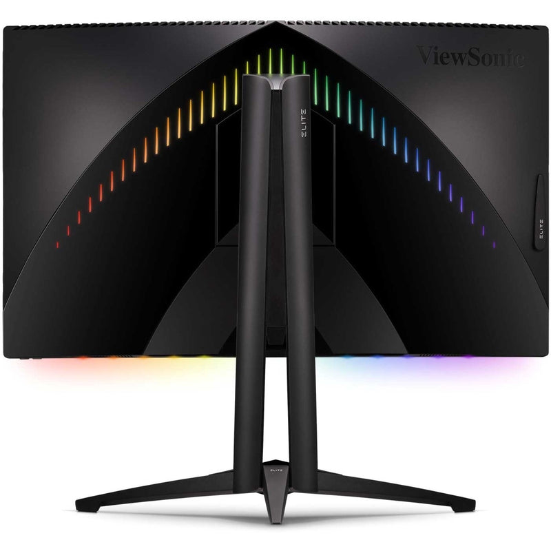 Back view of monitor with RGB lighting effects