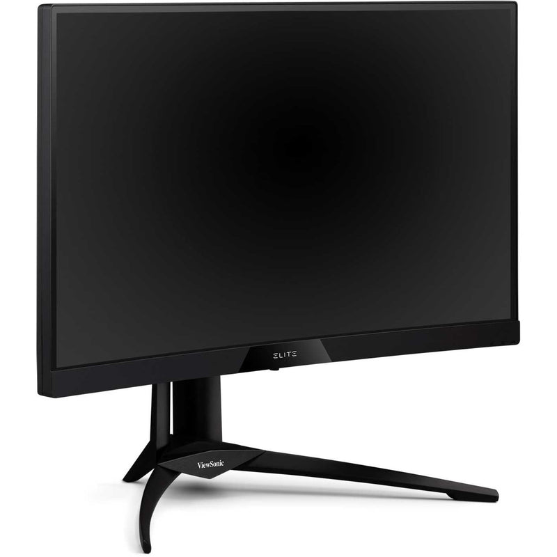 Side view of ViewSonic Elite gaming monitor showing slim profile and base