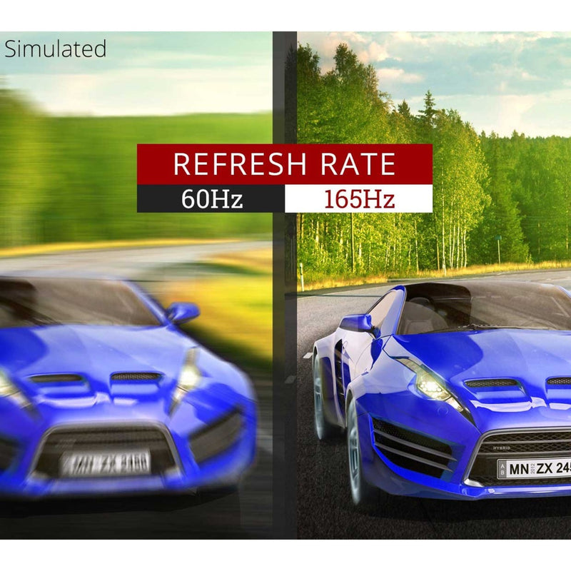 Refresh rate comparison demonstration