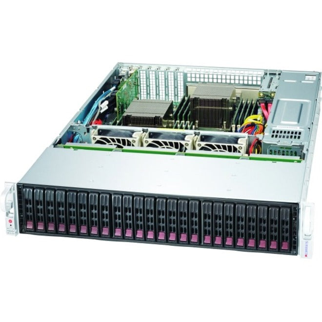 Supermicro CSE-216BAC4-R1K23LPB SuperChassis 216BAC4-R1K23LPB Server Case, 24 Bays, 2U Rack-mountable