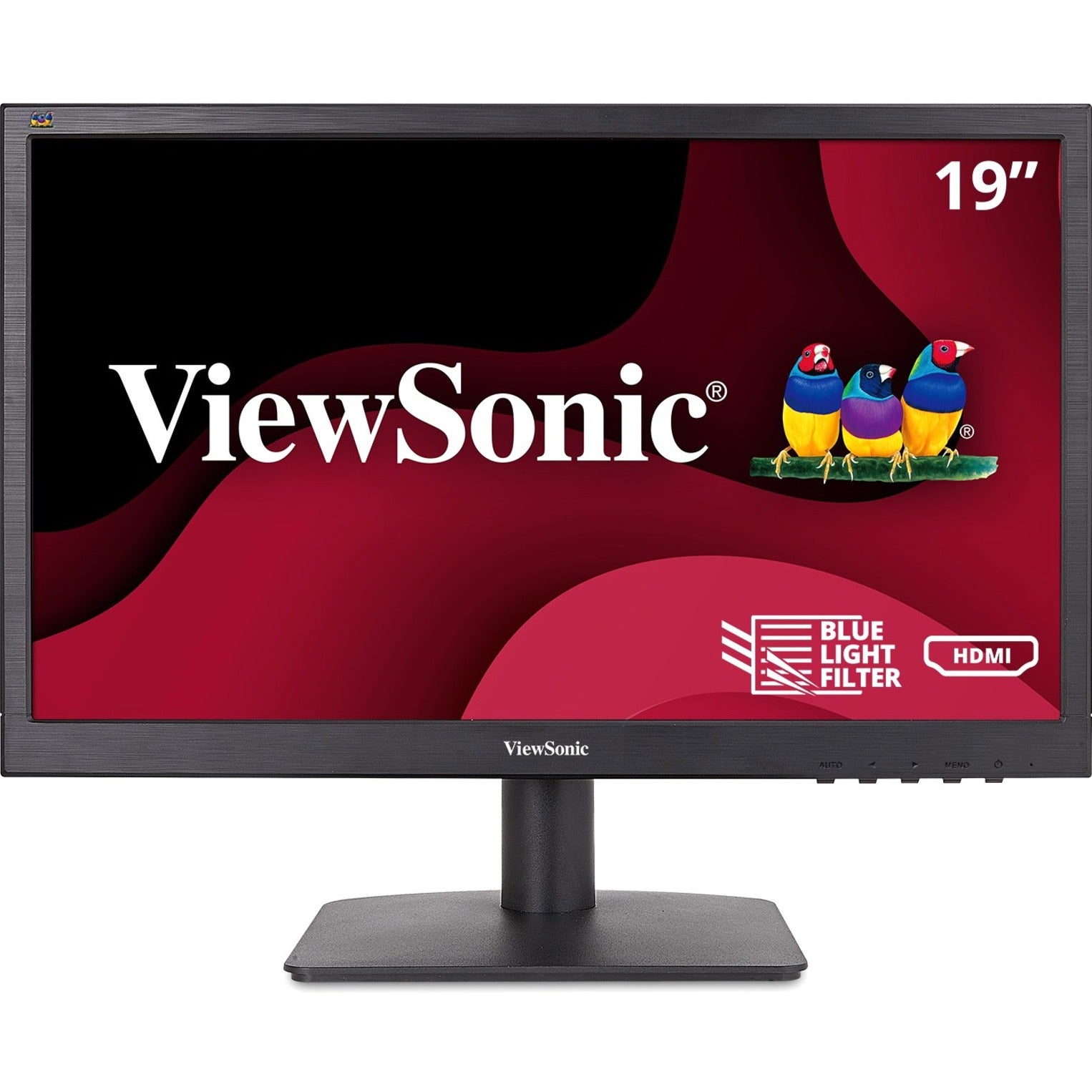 ViewSonic VA1903H Widescreen LCD Monitor, 18.5 LED, VGA-HDMI, 1366x768, 3 Year Warranty