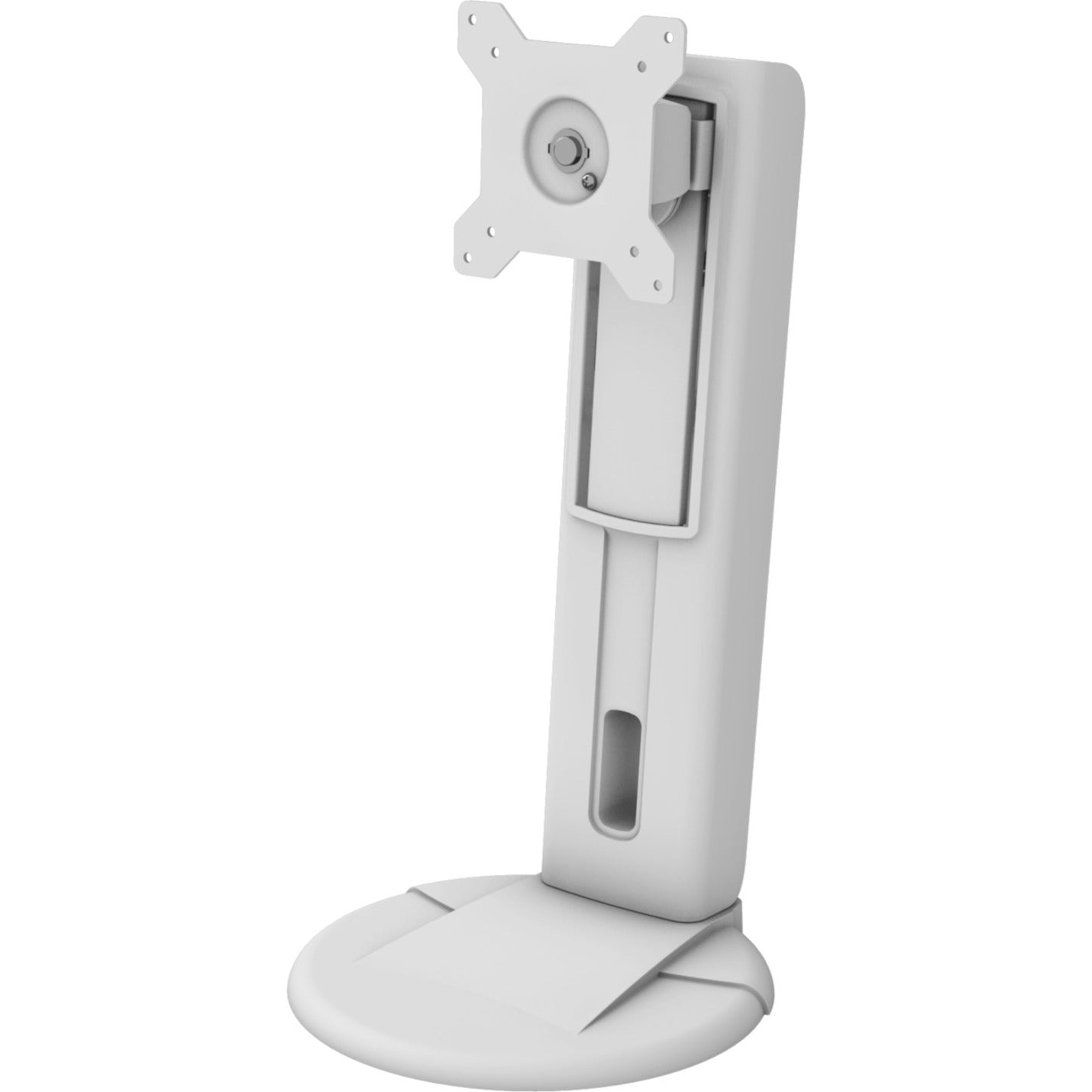 Amer Mounts AMR1S-W Single Monitor Stand With VESA Support, Adjustable, White