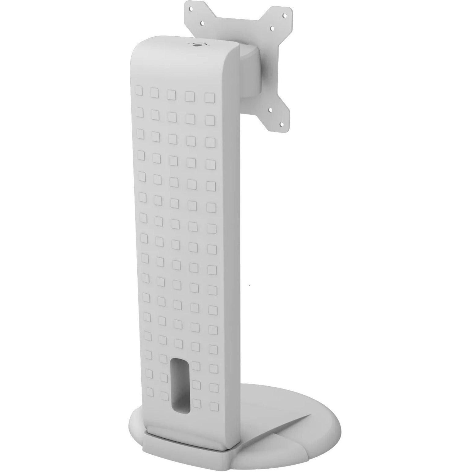 Amer Mounts AMR1S-W Single Monitor Stand With VESA Support, Adjustable, White