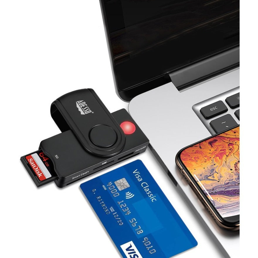 Lifestyle image showing SCR-200 with smart card and payment card integration-alternate-image13