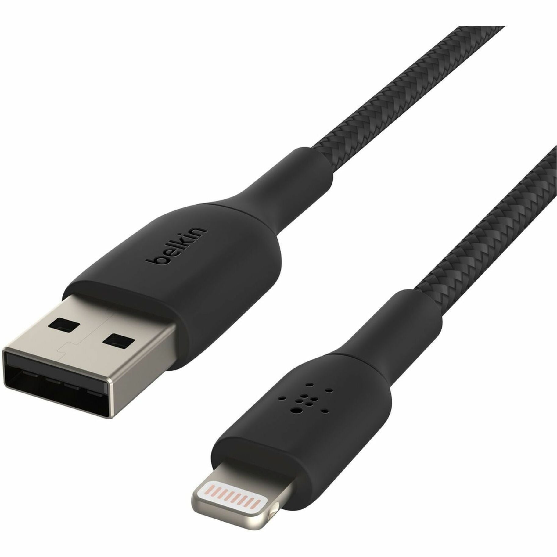 Belkin CAA002BT2MBK Bliksem/USB-gegevensoverdrachtkabel 6.56 ft MFI-gecertificeerd Zwart