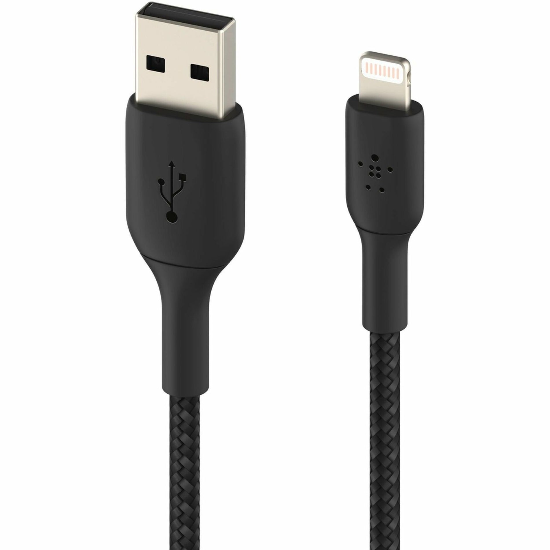 Belkin CAA002BT2MBK Bliksem/USB-gegevensoverdrachtkabel 6.56 ft MFI-gecertificeerd Zwart