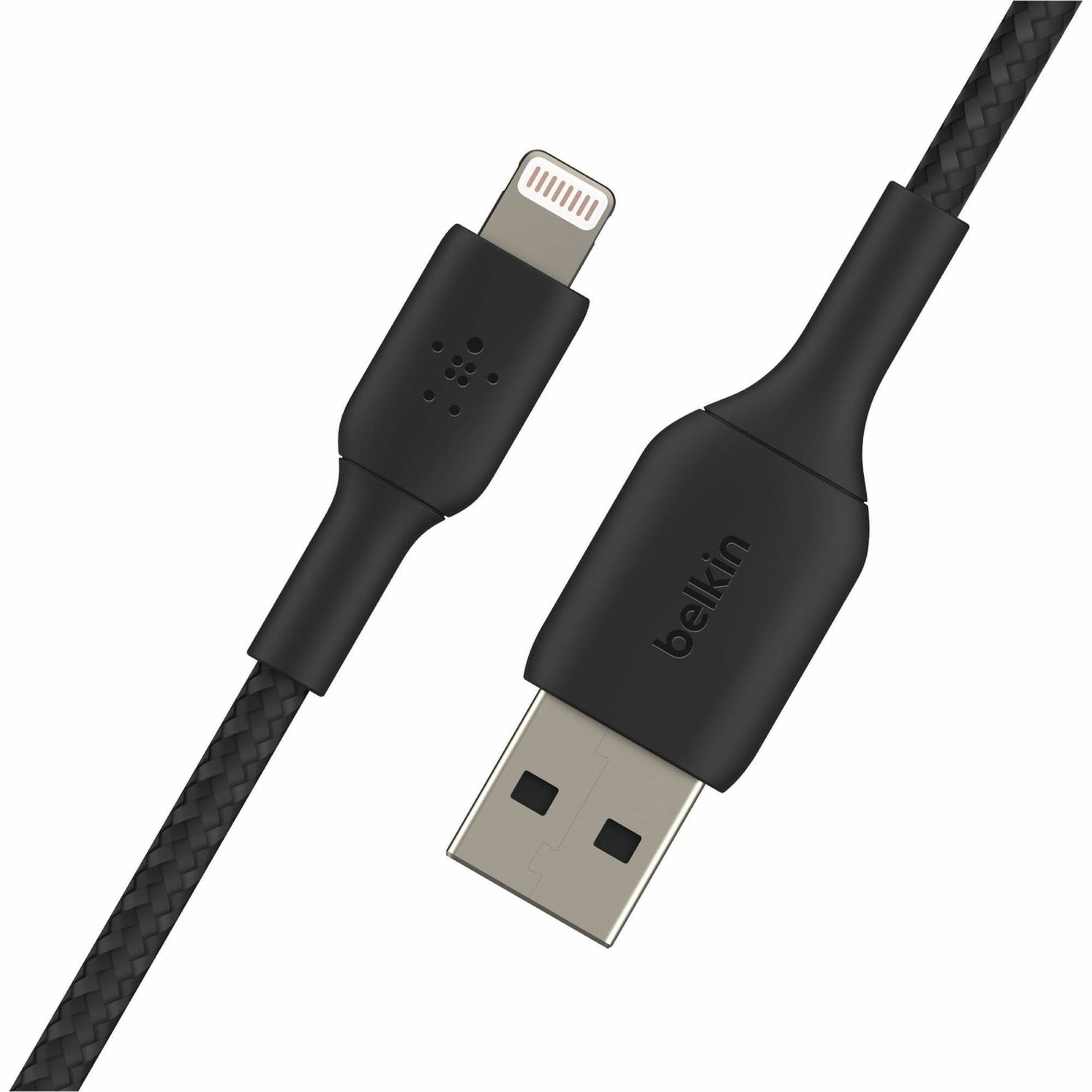 Belkin CAA002BT2MBK Bliksem/USB-gegevensoverdrachtkabel 6.56 ft MFI-gecertificeerd Zwart