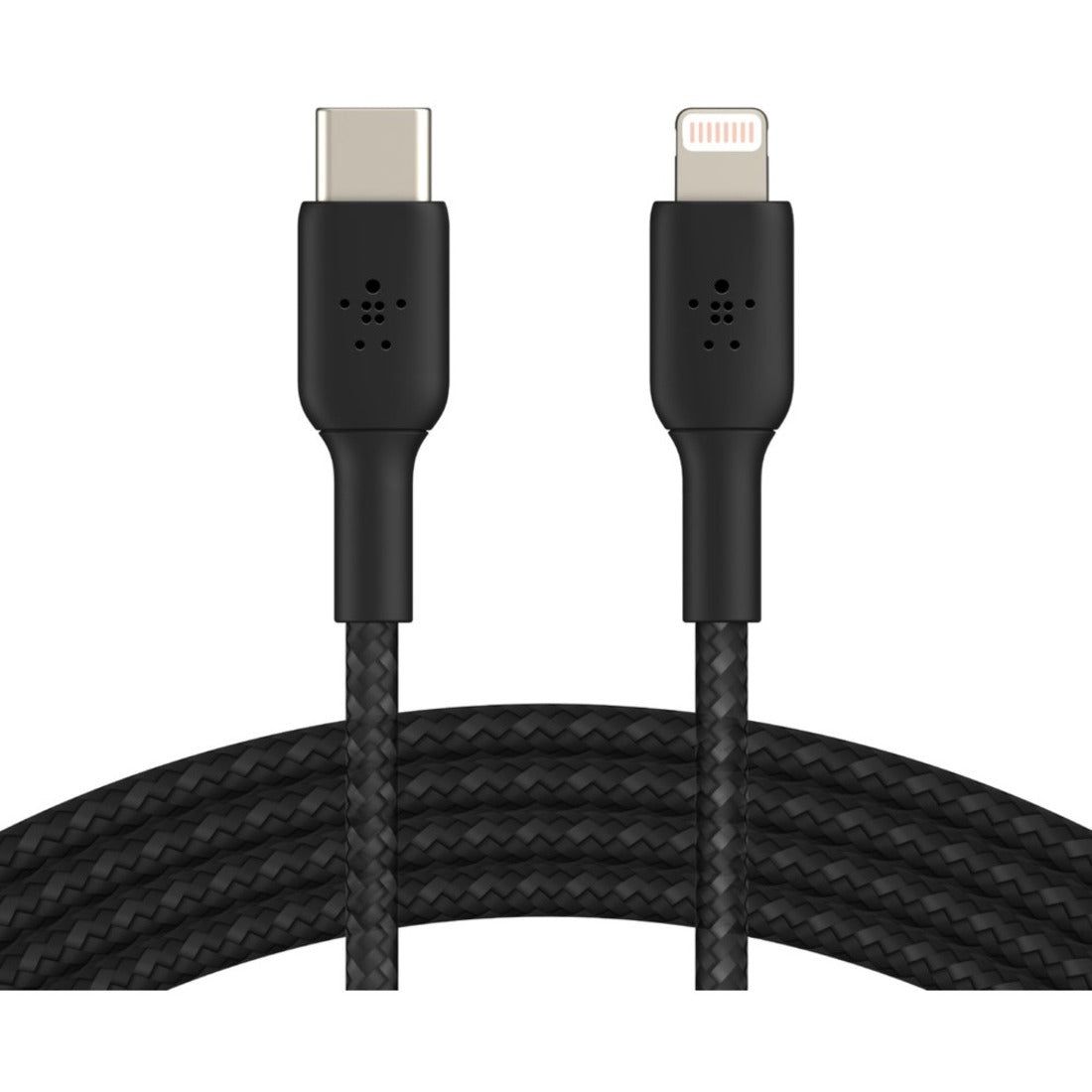 Belkin CAA004BT1MBK Lightning/USB-C Data Transfer Cable, 3.28 ft, MFI Certified, Black