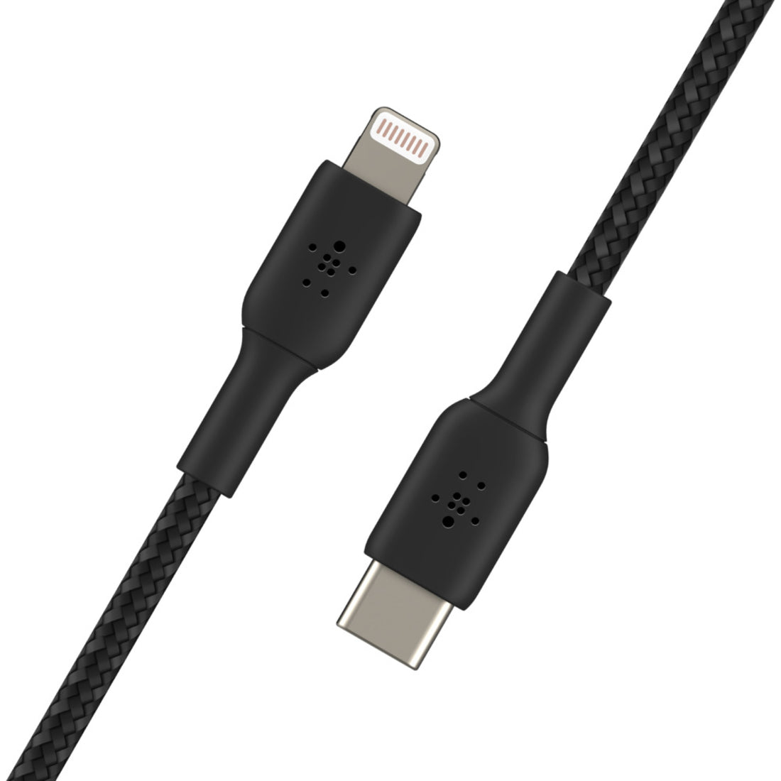 Belkin CAA004BT1MBK Lightning/USB-C Data Transfer Cable, 3.28 ft, MFI Certified, Black