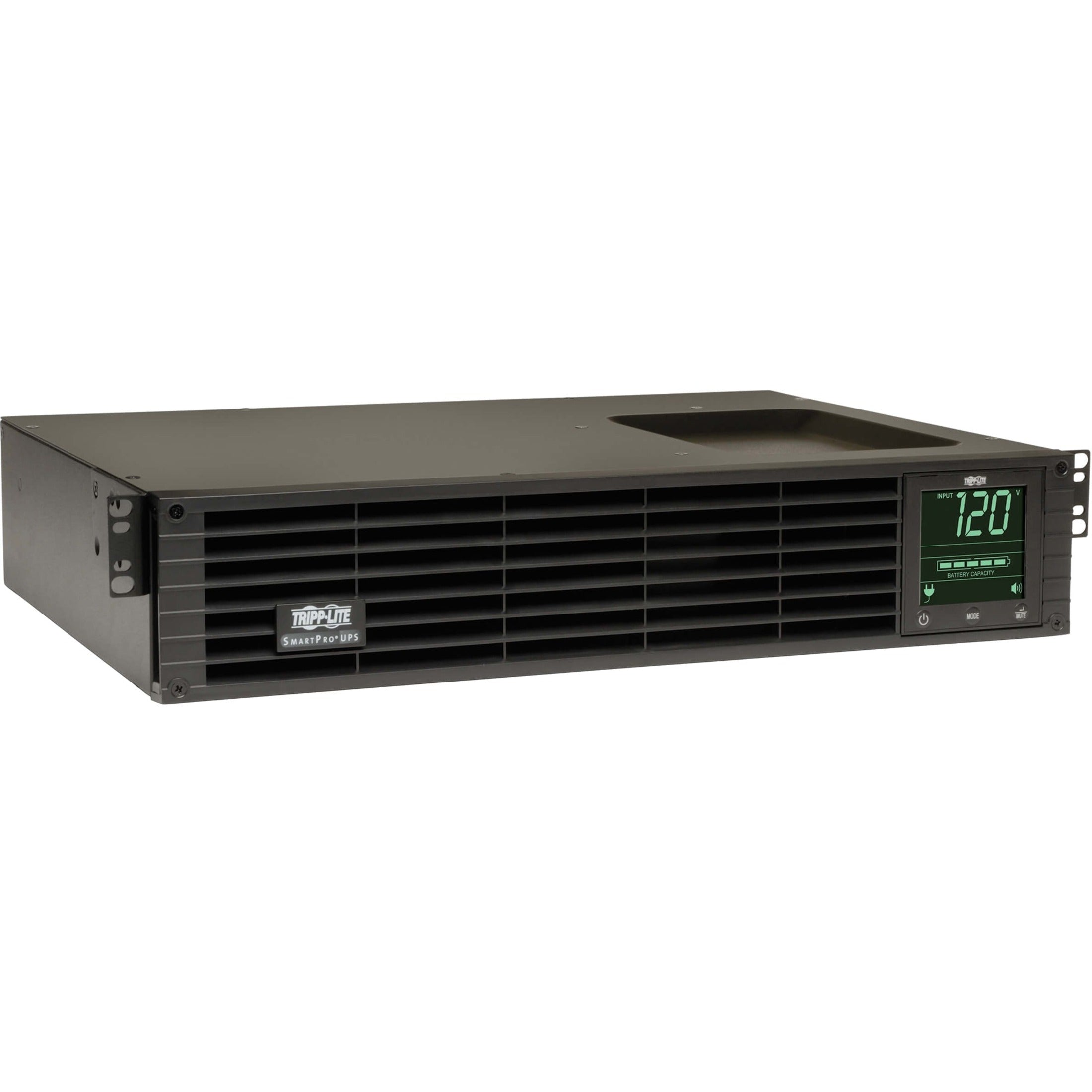 Tripp Lite SmartPro Line-interactive UPS, 1000VA/800W Pure Sine Wave, Hot-Swappable Battery, 6 NEMA Outlets, Network Management, AVR, EMI/RFI Filter, 2U Rack-mountable - SMART1000RM2UN (2 Year Warranty)