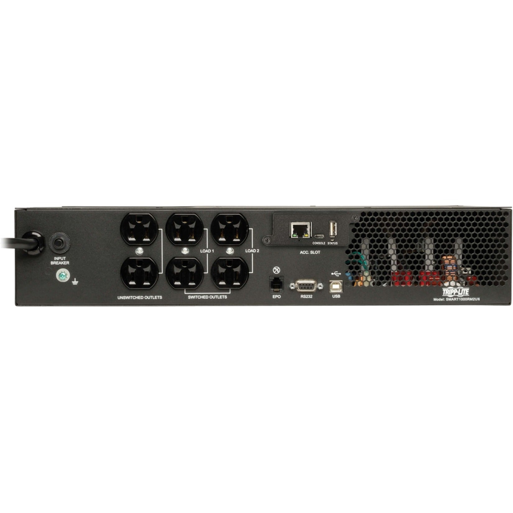 Tripp Lite SMART1000RM2UN SmartPro Rack-mountable UPS 1000VA/800W Pure Sine Wave 2U  Ευκίνητος Έξυπνος Tripp Lite SMART1000RM2UN SmartPro Rack-mountable UPS 1000VA/800W Καθαρή Ημιτονοειδής Κυματική Μορφή 2U