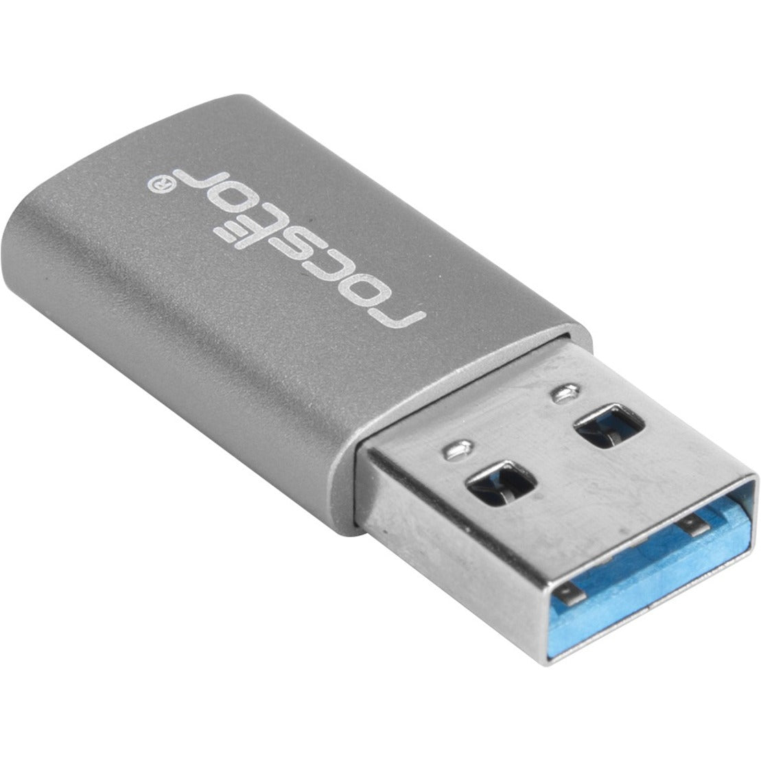 Rocstor Y10A207-G1 プレミアム USB 3.0 高速アダプター、USB タイプ A から USB-C（M／F）、リバーシブル、充電、成形