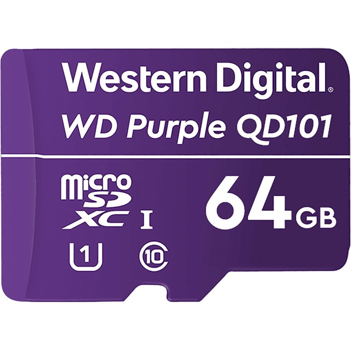 Western Digital WDD064G1P0C Paars™ SC QD101 64GB microSDXC 3 Jaar Garantie