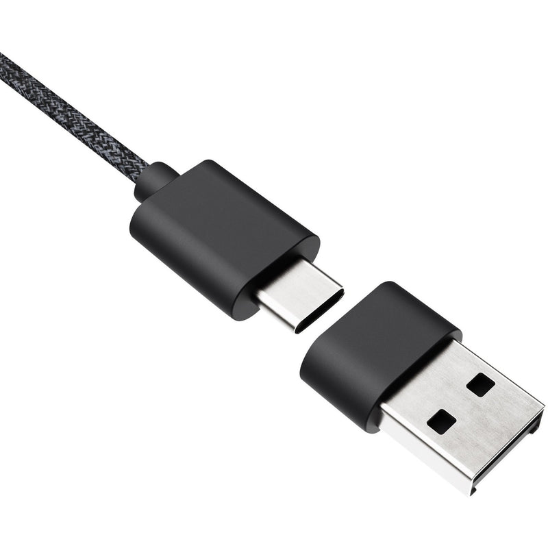 Close-up of Logitech Zone headset USB-C connector