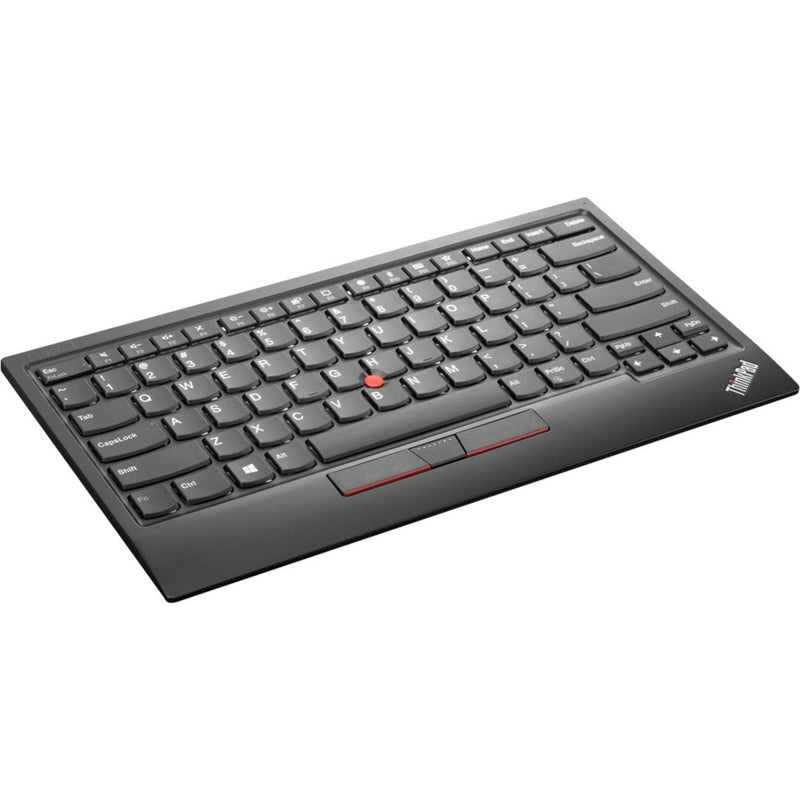 Top-down view of ThinkPad TrackPoint II Keyboard highlighting its compact design and key layout