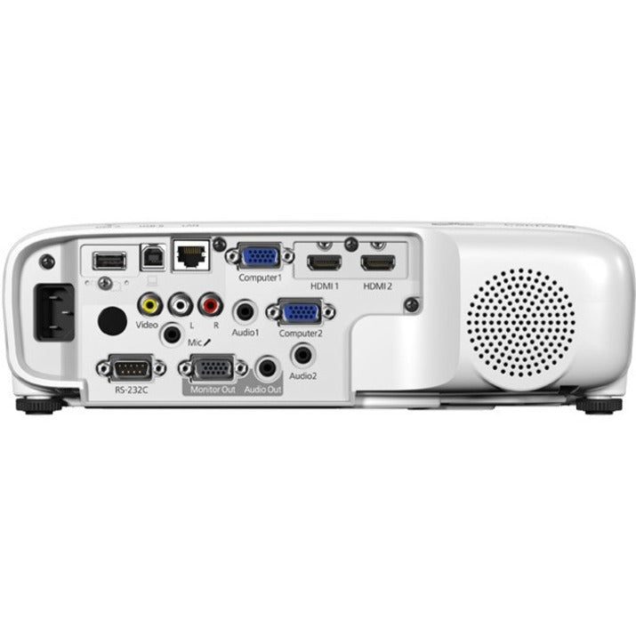 爱普生 V11H985020 PowerLite 119W 3LCD WXGA 教室投影仪，带有双 HDMI，4000 流明，16000:1 对比度 爱普生 - 爱普生