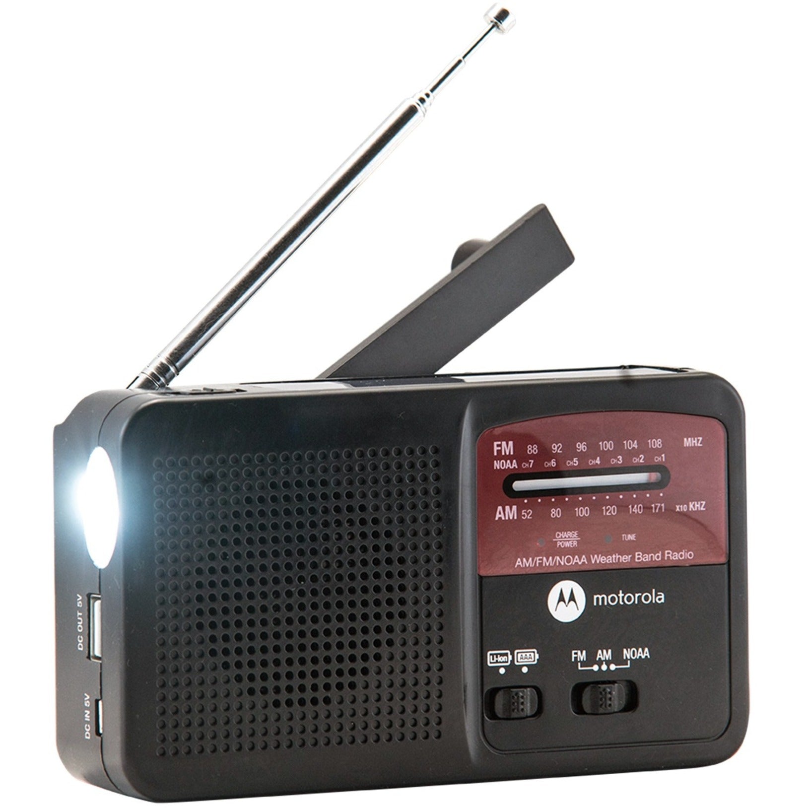 Motorola ATMOS MWR800C Weather & Alert Radio - Portable AM/FM Radio with Rechargeable Battery [Discontinued]