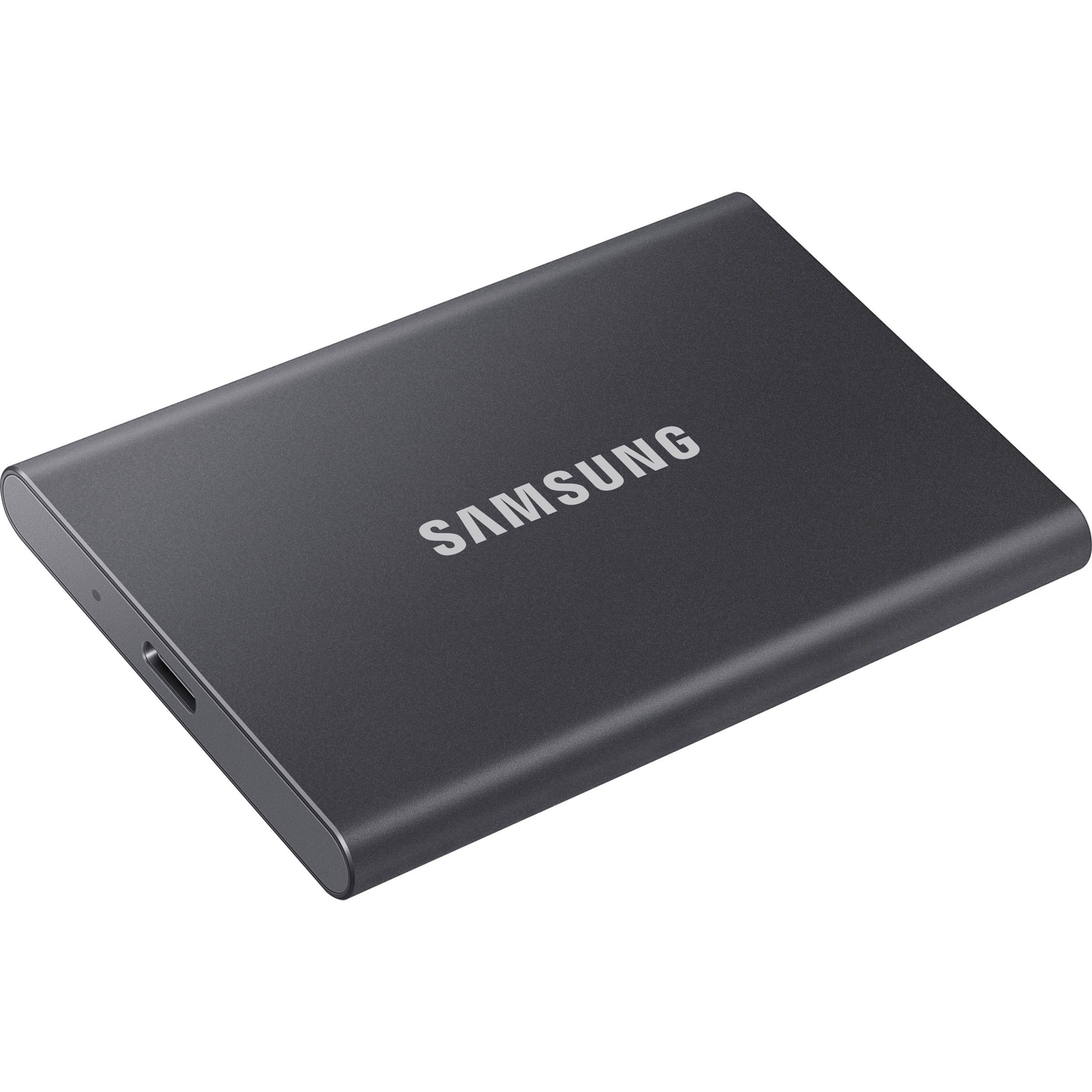 Samsung MU-PC2T0T/AM Portatile SSD T7 USB 3.2 2TB (Grigio Titanio) Trasferimento Dati Veloce Archiviazione Sicura