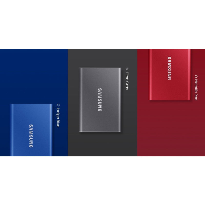 Samsung T7 SSD color options display