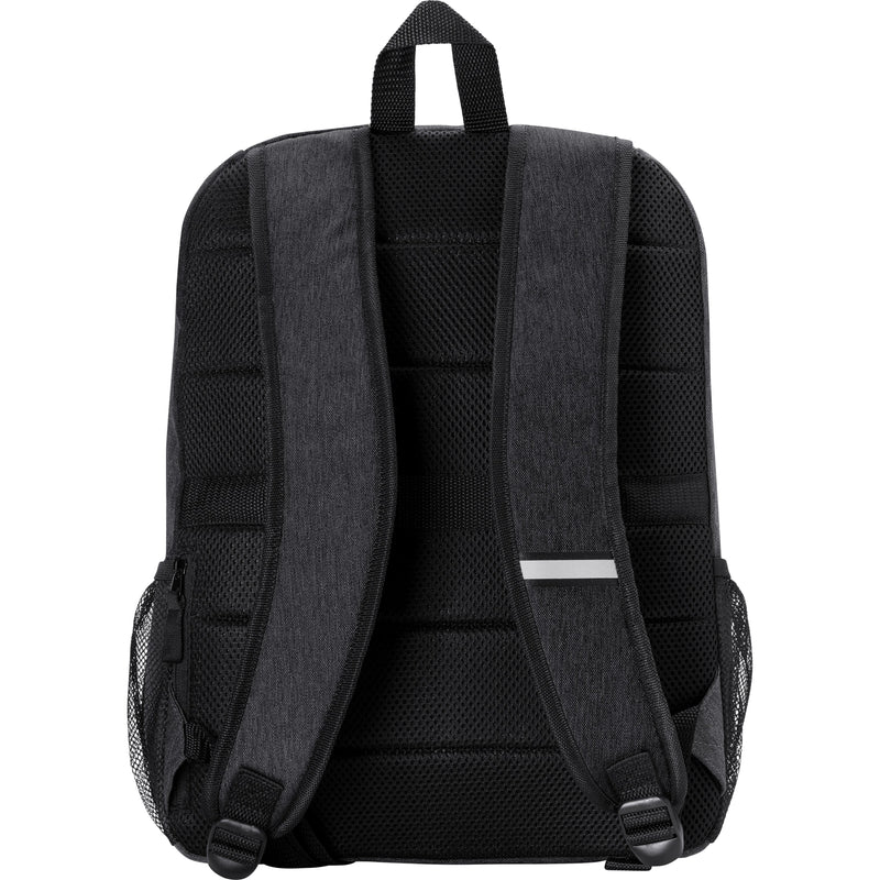 Back view of HP Prelude Pro backpack showing mesh padding and strap system