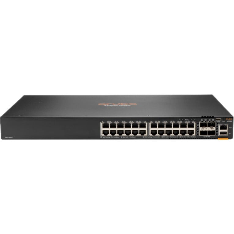 Aruba JL724A 6200F 24G 4SFP+ Switch, 24 Gigabit Ethernet Ports, 4 10 Gigabit Ethernet Uplink Ports