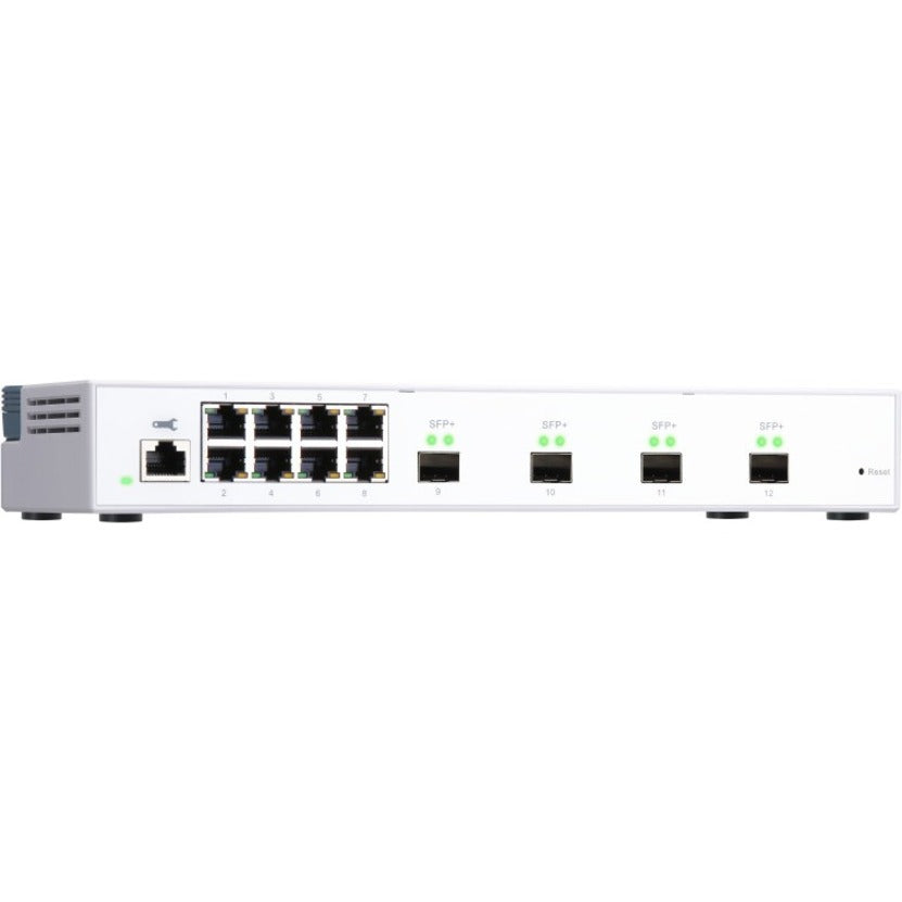 群晖 QSW-M408S-US QSW-M408S 以太网交换机，10GBase-X，10/100/1000Base-T，4个SFP+槽，8个千兆以太网端口