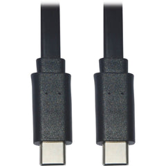 Tripp Lite U040-003-C-FL USB-C至USB-C电缆，男/男，黑色，3英尺（0.9米），数据传输电缆 特力品