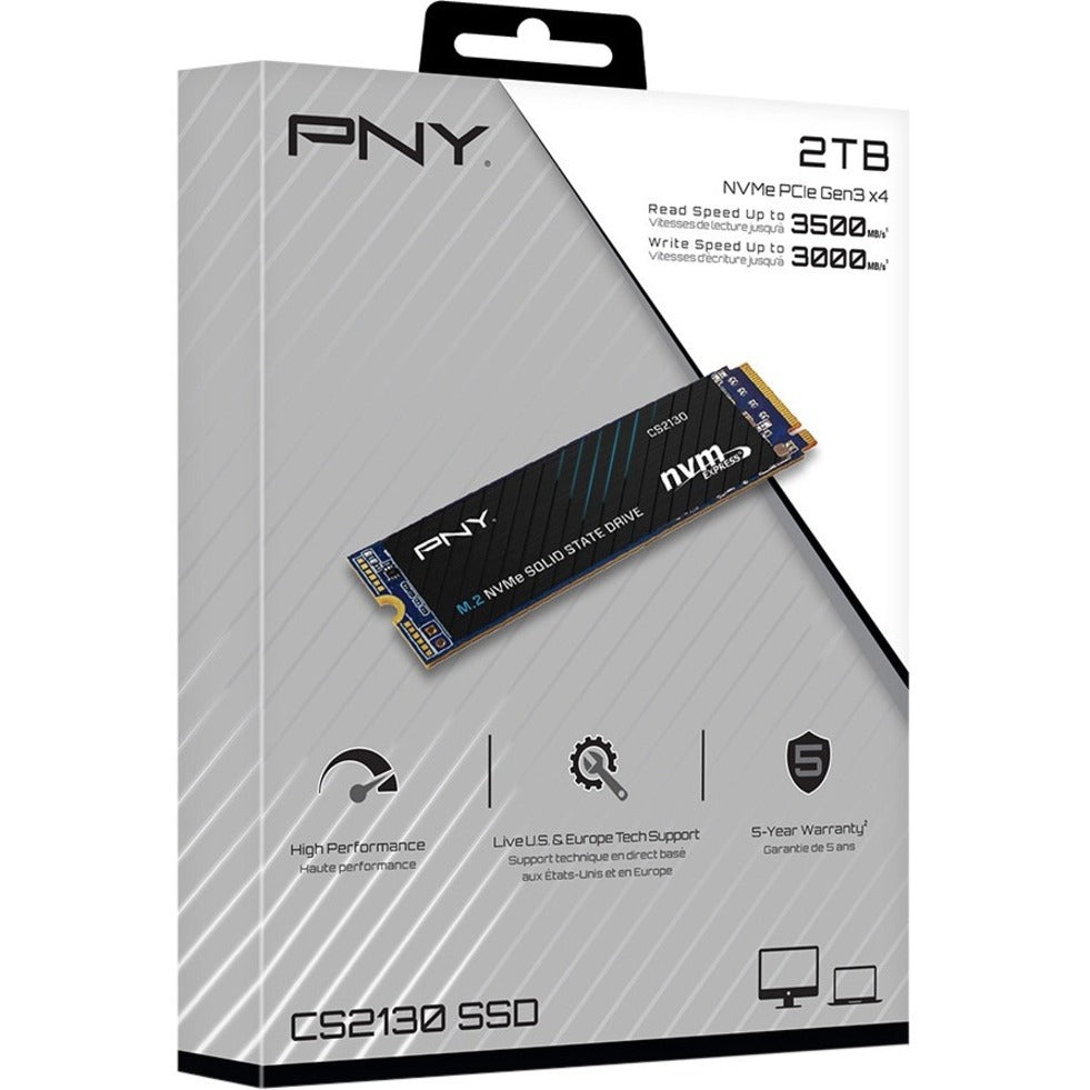 PNY M280CS2130-2TB-RB CS2130 2TB Solid State Drive, High-Speed Performance for MAC, Desktop PC, Notebook