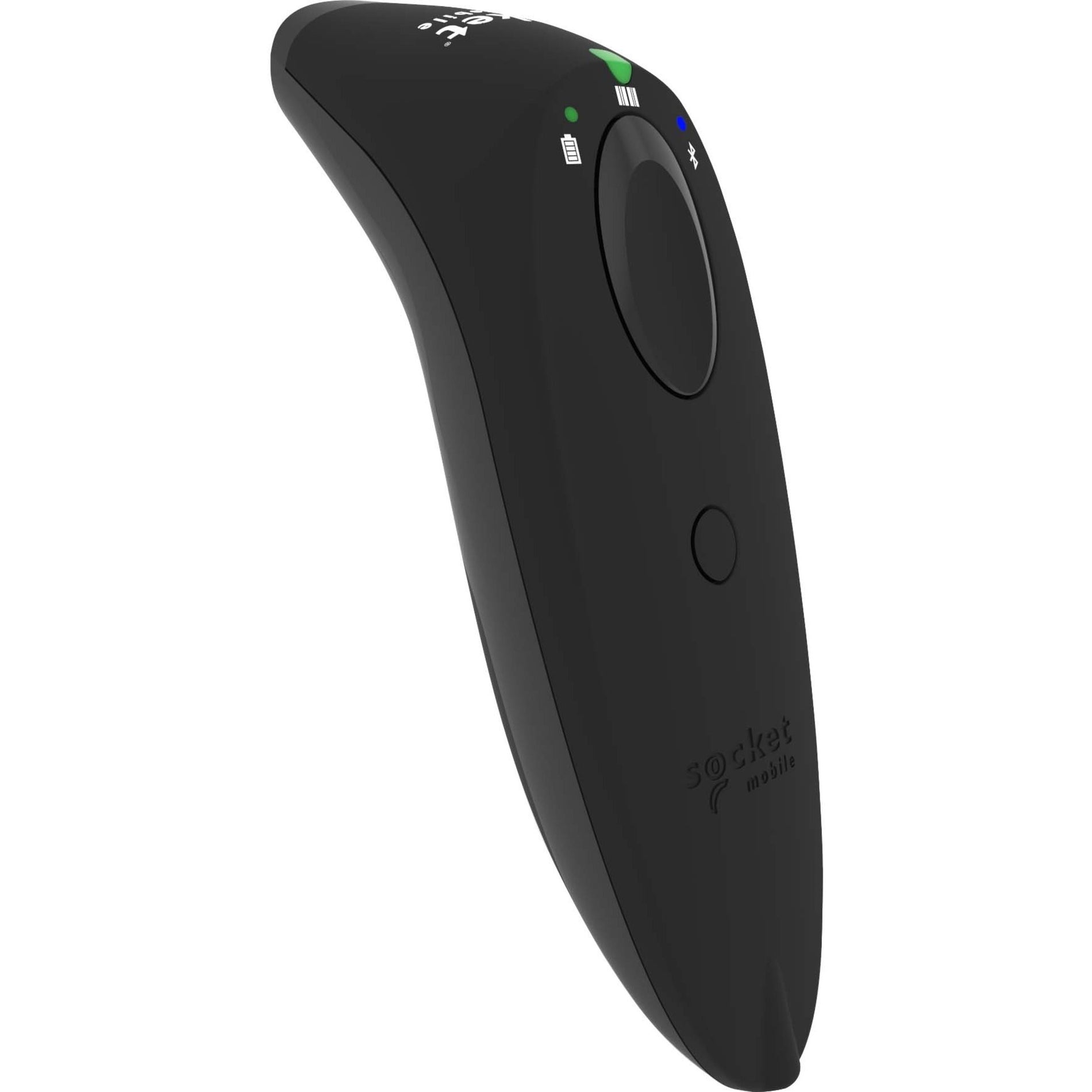 Side view of Socket Mobile S740 scanner highlighting ergonomic design and button placement-alternate-image2