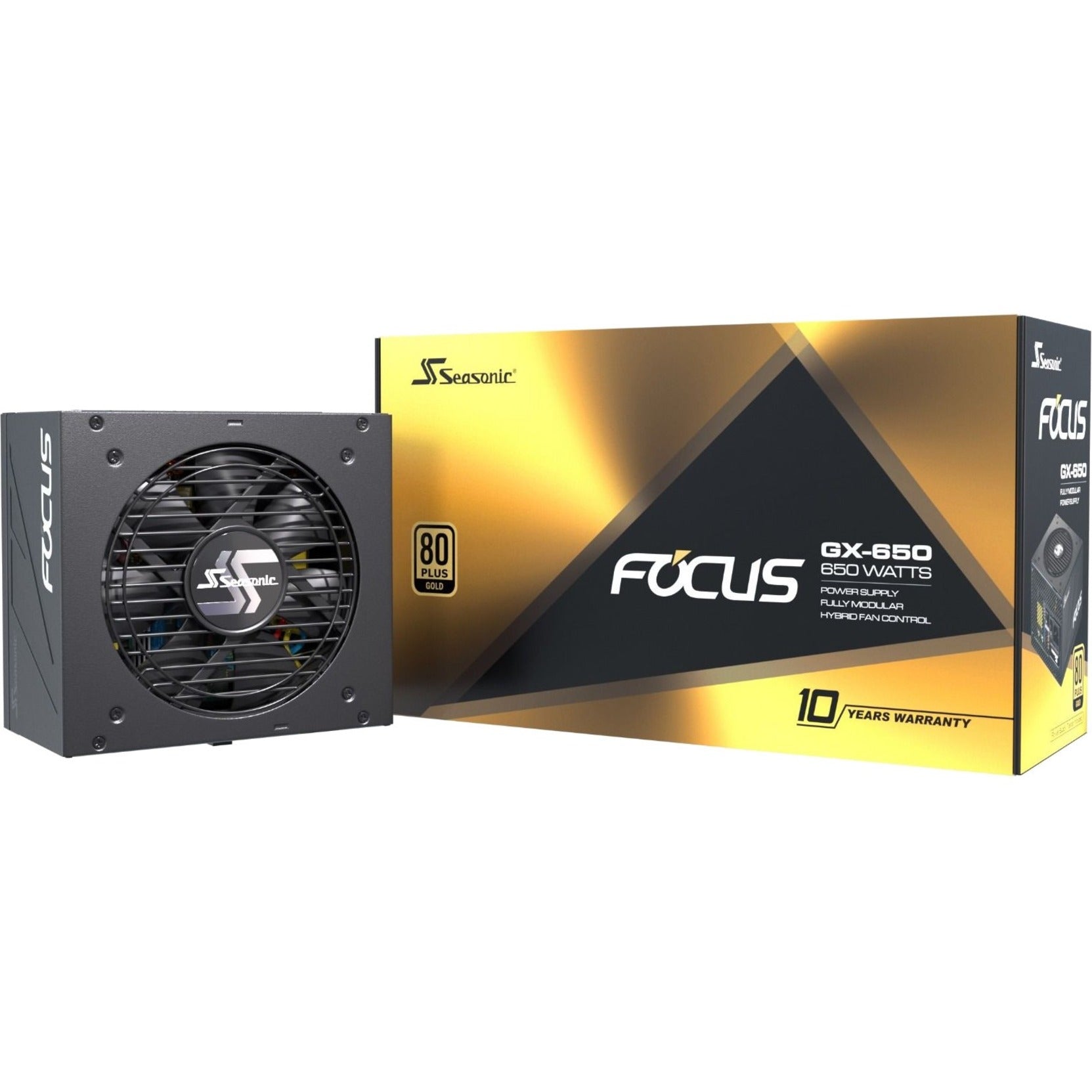 Seasonic FOCUS GX-650 650W Power Supply, 10 Year Limited Warranty, Energy Star, 80 Plus Gold