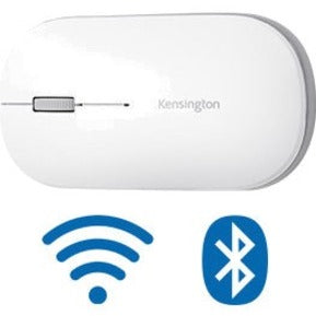 Illustration showing wireless and Bluetooth connectivity options of the SureTrack mouse