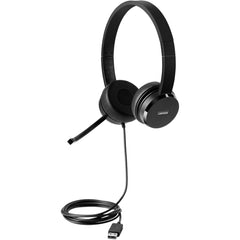 Lenovo 100 USB Wired Headset, Binaural Over-the-head Design, Stereo Sound, Enhanced Audio Experience - 4XD0X88524 (1 Year Warranty)