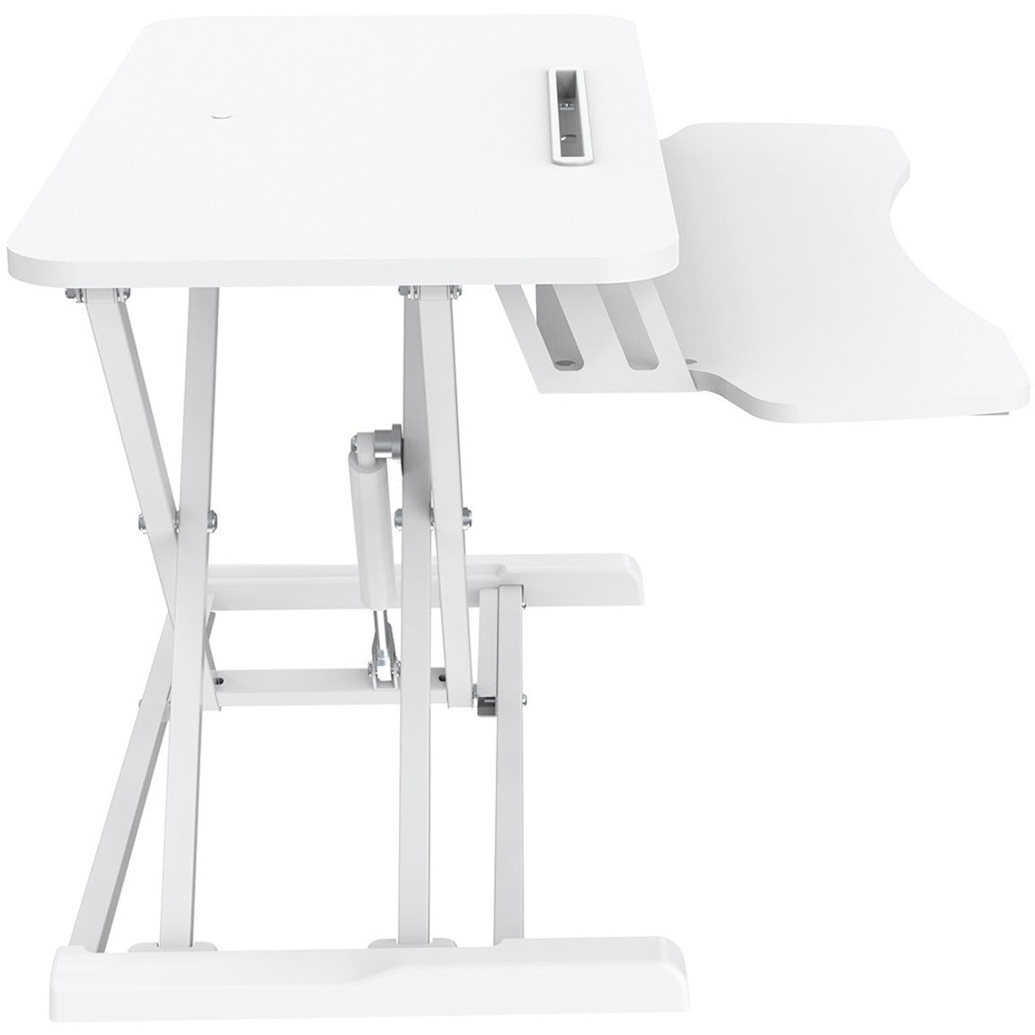 V7 DT2SSW Sit-Stand Essential Desktop Workstation - White, Height Adjustable, Eco-friendly