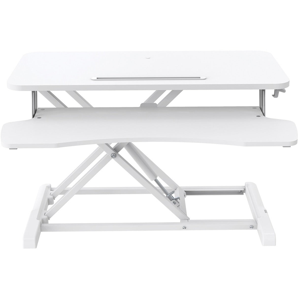 V7 DT2SSW Sit-Stand Essential Desktop Workstation - White, Height Adjustable, Eco-friendly