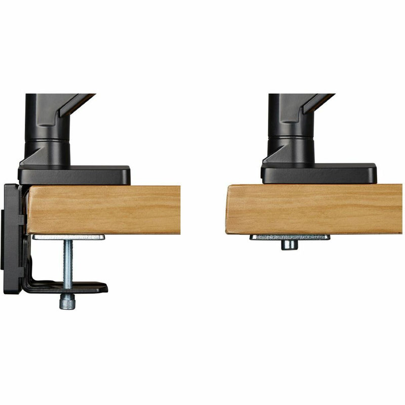 Side-by-side comparison of C-clamp and grommet mounting options