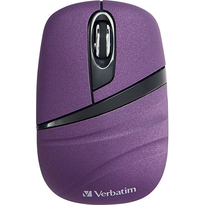 Internal view of Verbatim wireless mouse showing nano receiver storage compartment