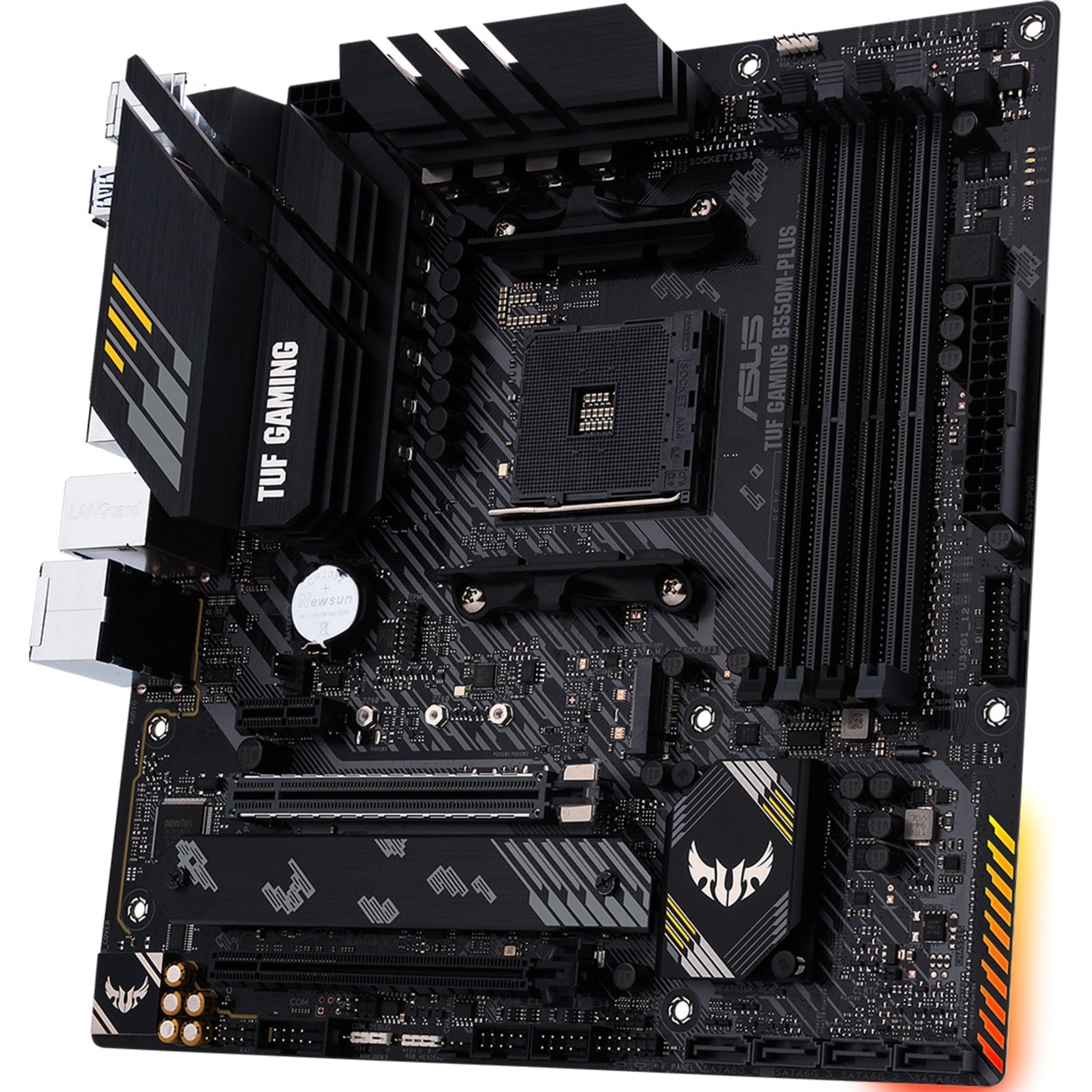 ASUS TUF GAMING B550M-PLUS Desktop Motherboard - AMD B550 Chipset - Socket AM4 - Micro ATX, High Performance Gaming Motherboard with 7.1 Audio Channels, DDR4 Memory Support, and Gigabit Ethernet