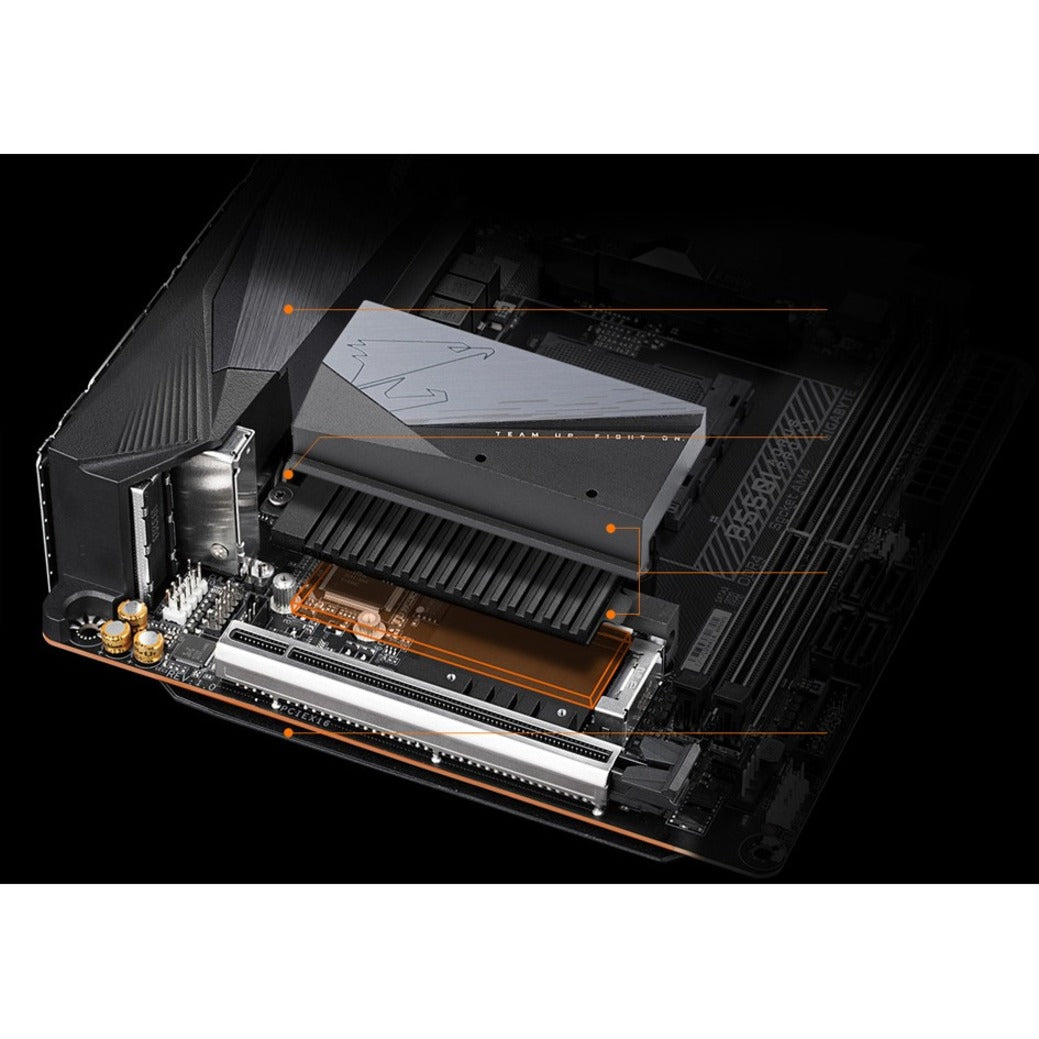 Aorus Ultra Durable B550I AORUS PRO AX Desktop Motherboard - Mini ITX, AMD B550 Chipset, Socket AM4