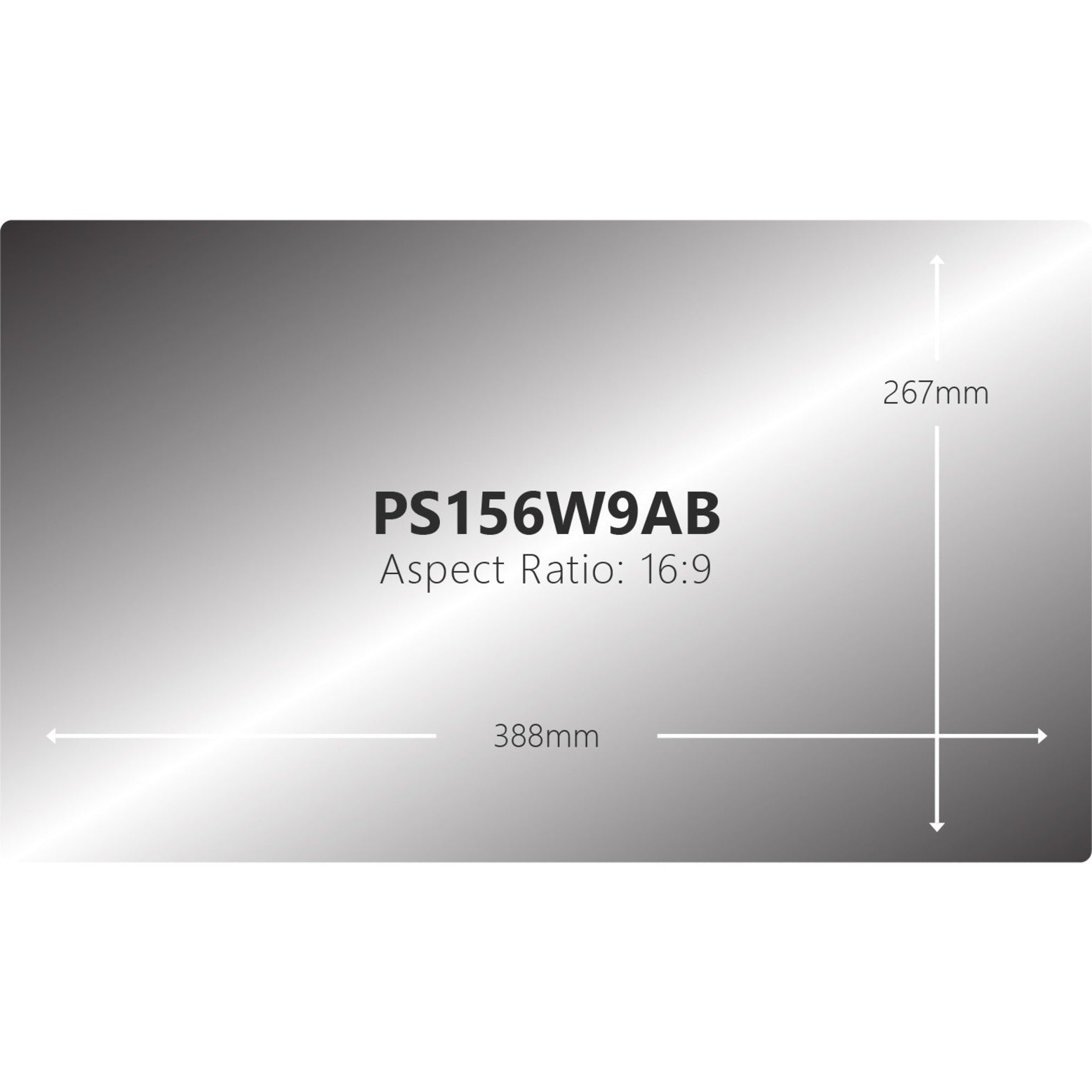 V7 PS156W9AB Screen Protector, Anti-Blue Light Protective Filter for 15.6" Widescreen LCD Chromebook