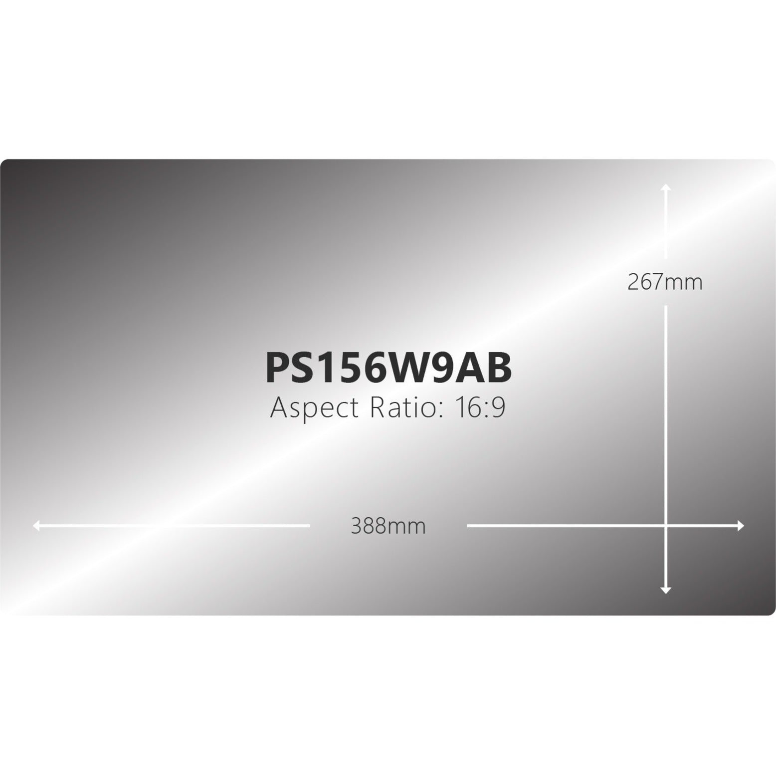 V7 PS156W9AB Screen Protector, Anti-Blue Light Protective Filter for 15.6" Widescreen LCD Chromebook