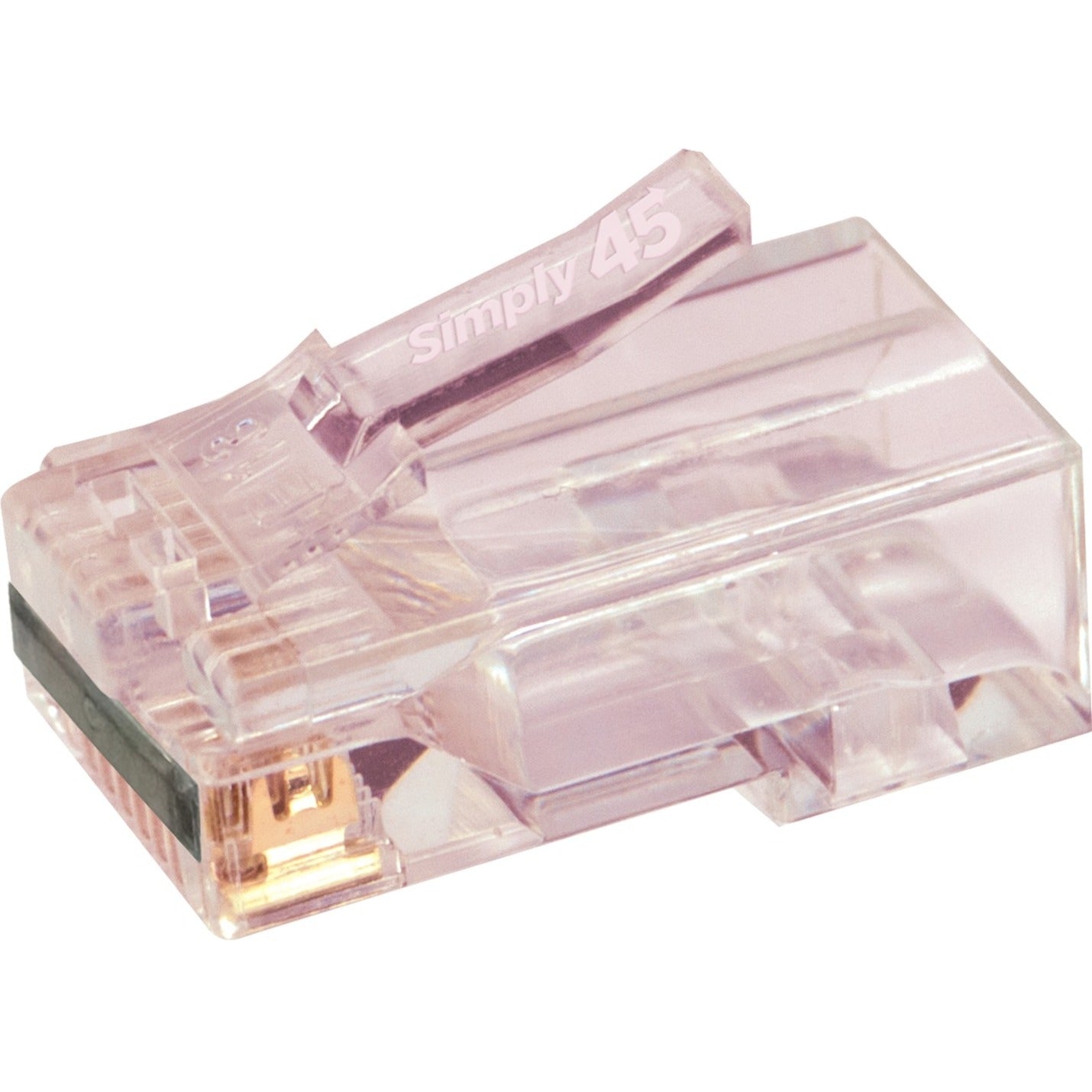 SIMPLY45 S45-1700P ProSeries Cat6/6a Unshielded Pass Through RJ45 with Cap45 PoE Fire Resistant Stranded Crosstalk Protection