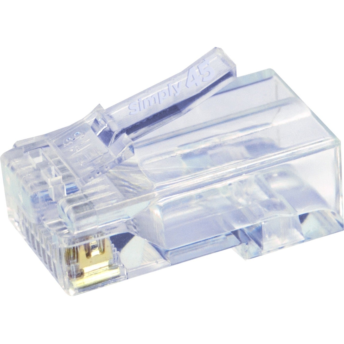 SIMPLY45 S45-1000 Cat5e Unshielded Network Connector, Stranded, PoE, Fire Resistant, Blue Tint