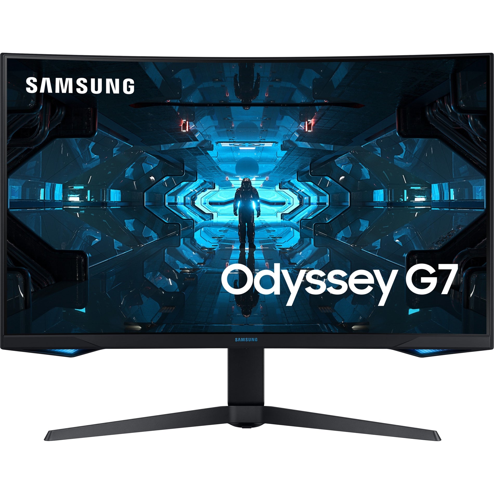 Samsung Odyssey G7 C32G75TQSN 31.5" WQHD Curved Screen Quantum Dot LED Gaming LCD Monitor - 16:9 - Black (LC32G75TQSNXZA) Front image