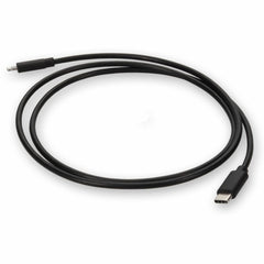 AddOn 1m USB-C to Lightning Data Transfer Cable, Black, Connects Smartphones & Tablets, USB 2.0 Male to Male - USBC2LGTTPE1M (3 Year Warranty)