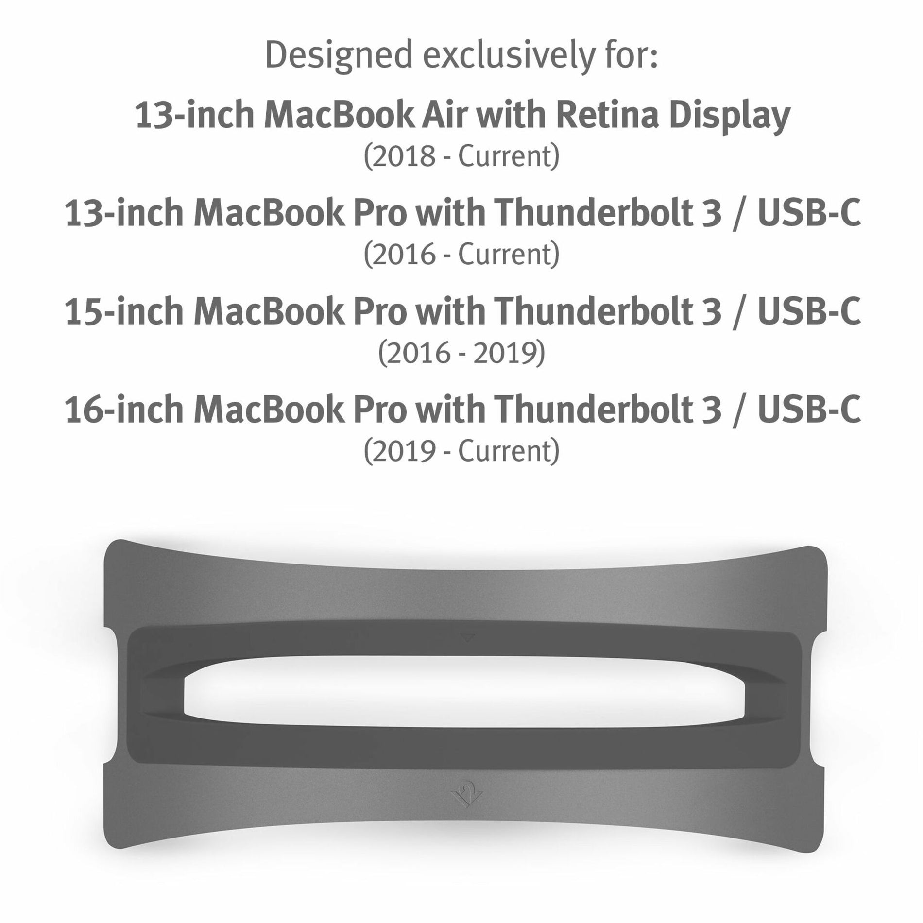 Twelve South 12-2005 BookArc for MacBook, Space Gray Notebook Stand