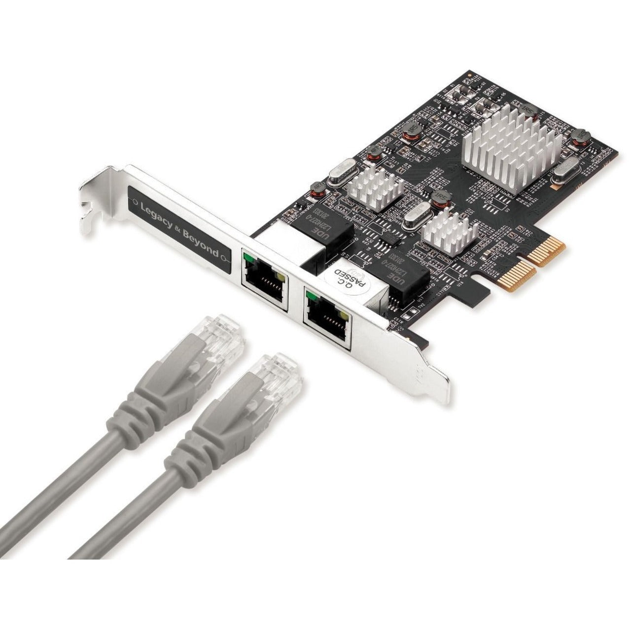 Carte PCIe double Ethernet multi-gigabit à 4 vitesses SIIG LB-GE0711-S1 Dual 2.5G Connectivité réseau à haute vitesse