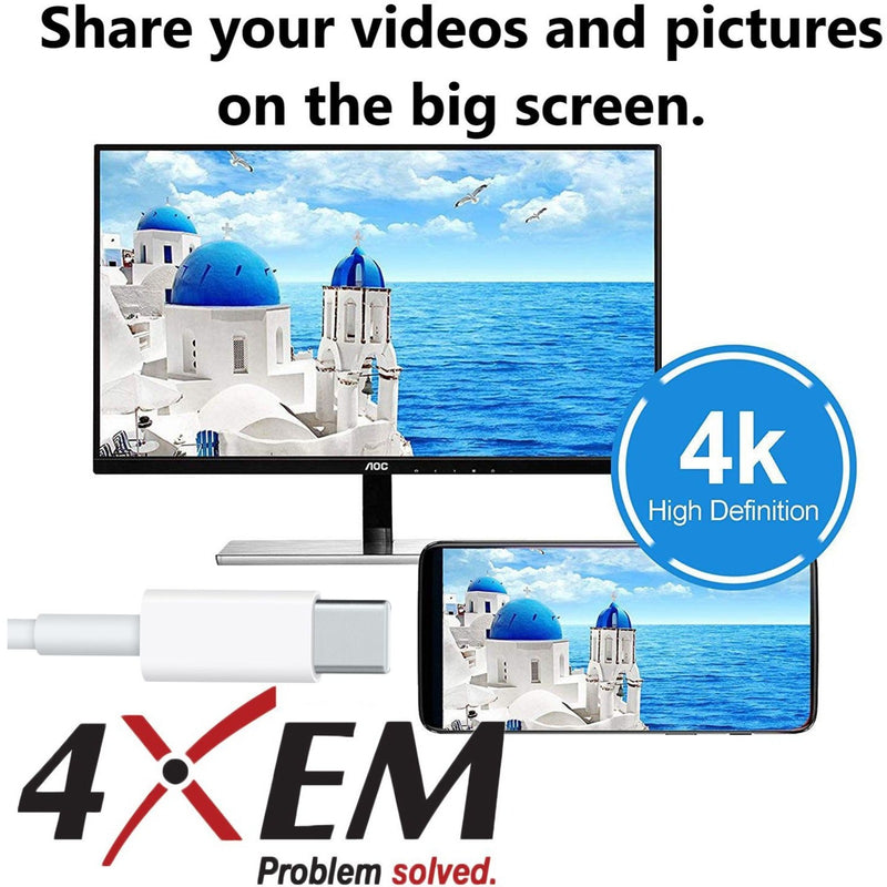 4K display connectivity demonstration with smartphone and monitor showing high-resolution image