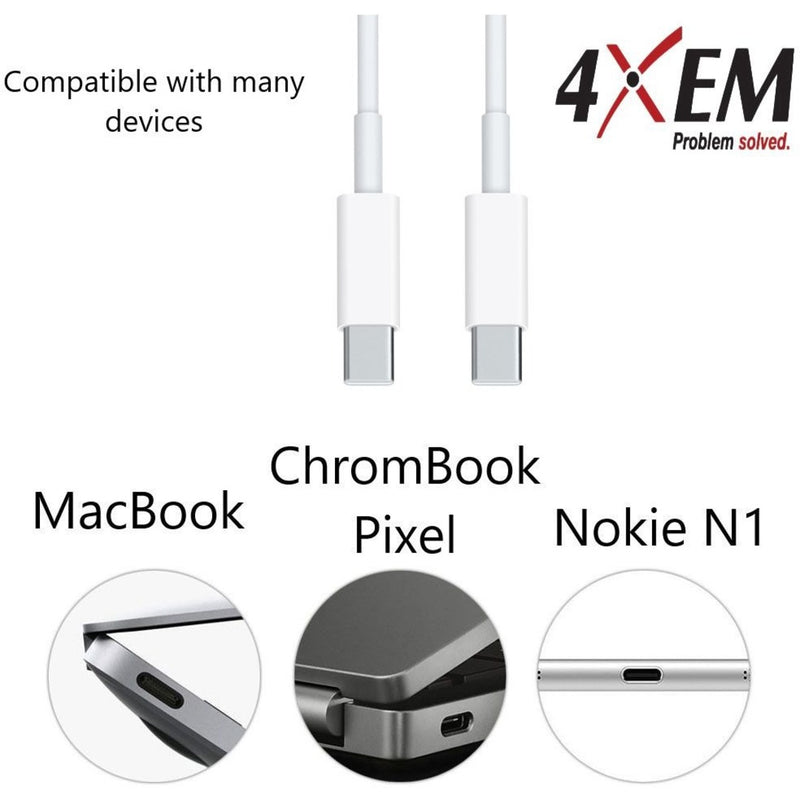 Illustration showing USB-C ports on MacBook, Chromebook Pixel, and Nokia N1 devices